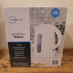 Electric Kettle, White, 1.7-Liters